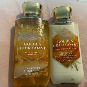 2 New and Unused Bath & Body Works Products in Golden Hour Coast Retired Scent